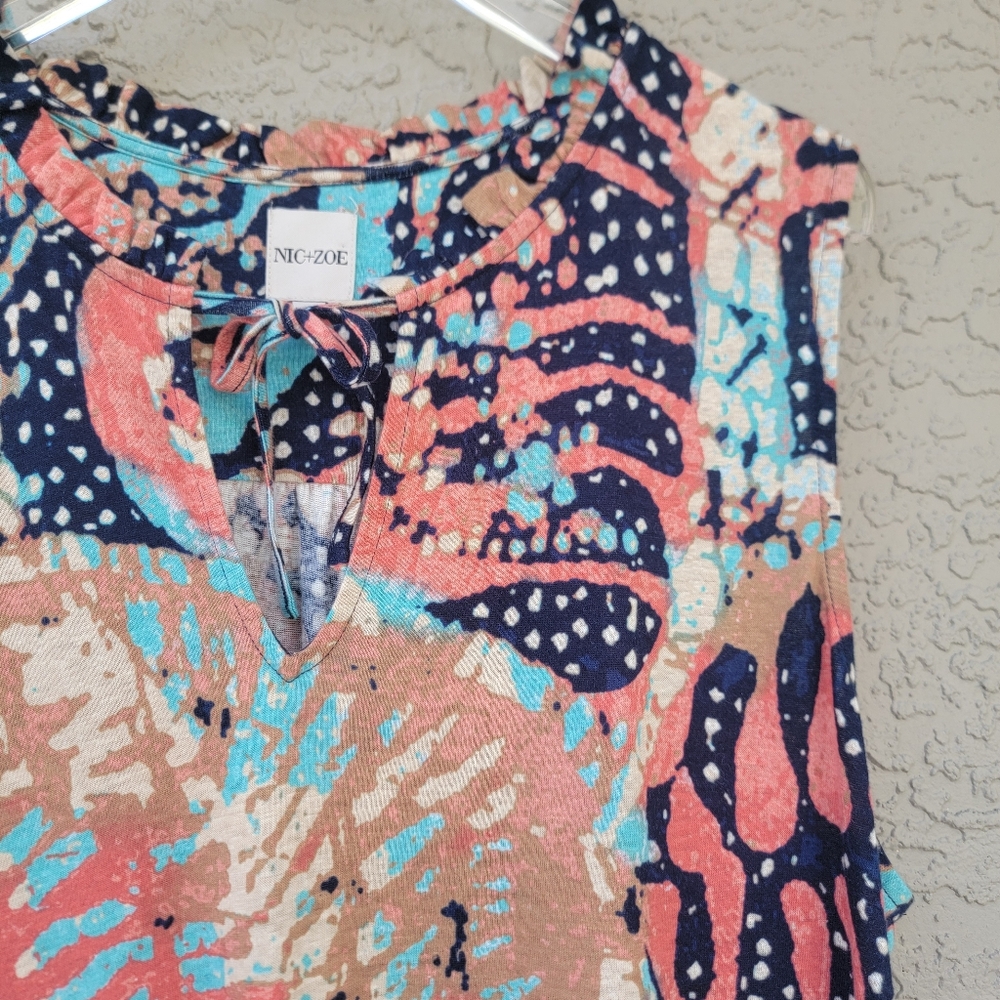 NIC+ZOE Multicolor Printed Sleeveless Maxi Dress - Picture 10 of 11